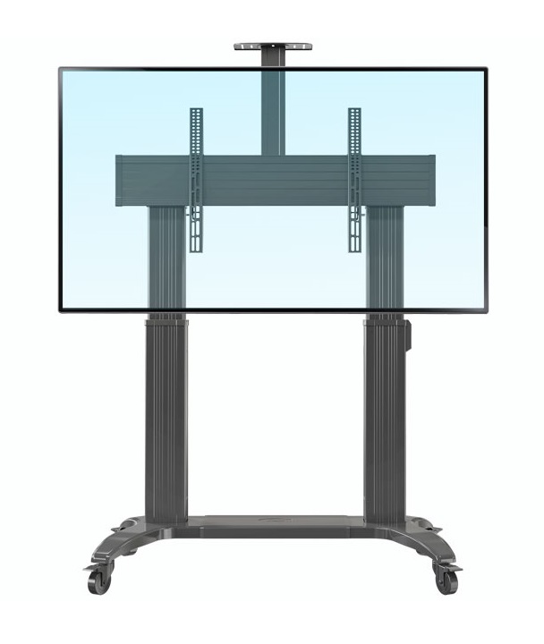 TW1001-7803e_1672987099 NBMounts TW100 Heavy Duty Motorized TV Trolley Supports up to 110'' & 136Kg Max Height 1.7m - Image 1