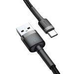 Baseus Cafule Braided Type-C Cable 3.0A 0.5m Grey