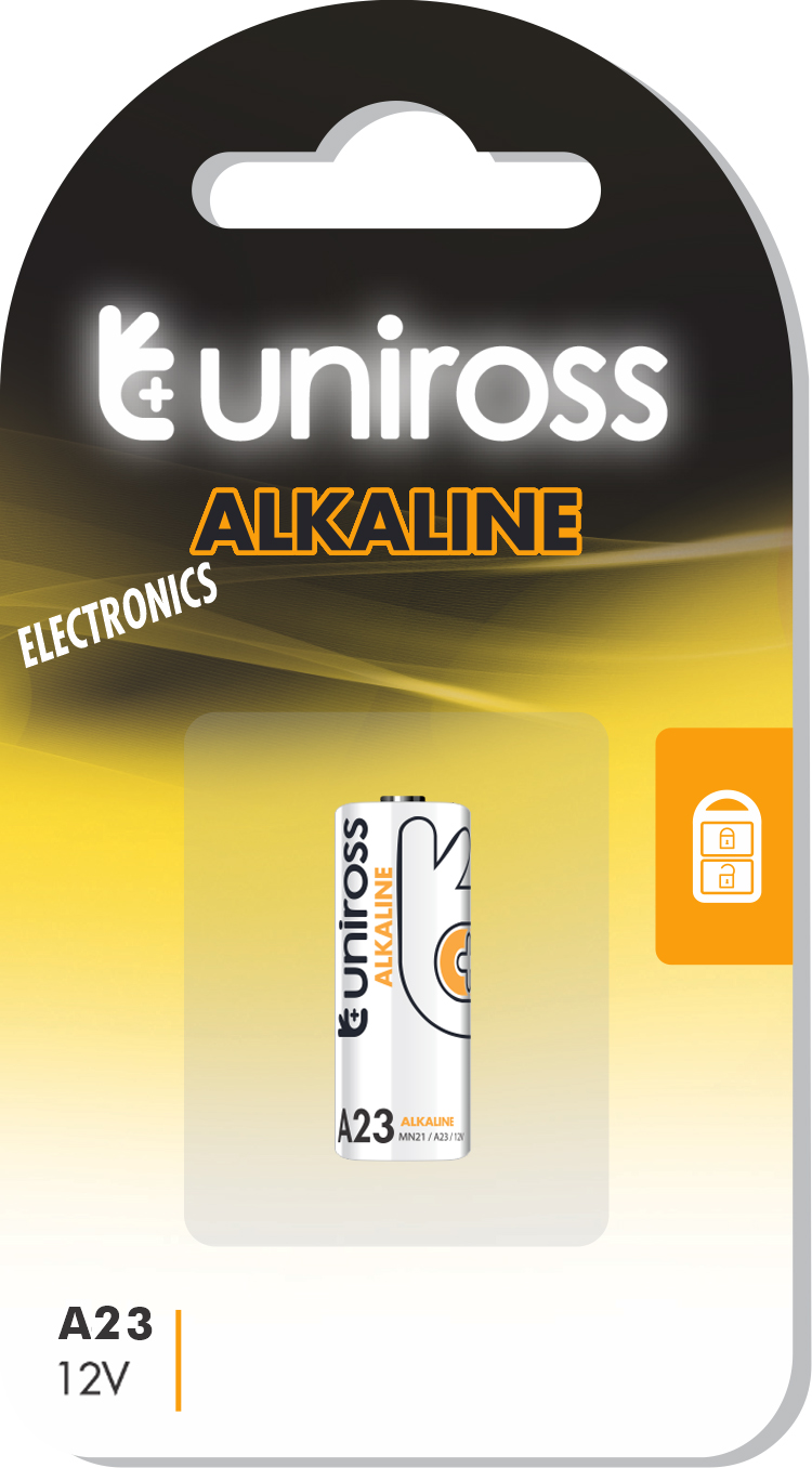 U1A23 Uniross A23/23AE Alkaline Micro Battery (single) - Image 1