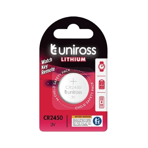 Uniross Lithium-Button Cell CR2450 Battery (1pc) - Image 1