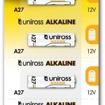 Uniross A27 Alkaline Micro Battery (5pack)