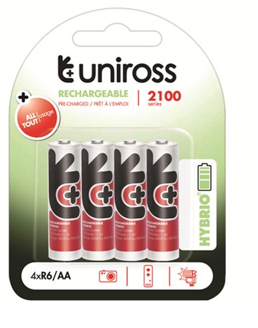 Uniross-Uniross-2100-HYB-AA-SDL496767374-1-d1ff6 Uniross AA 2100 Hybrio Rechargable Batteries 4 Pcs - Image 1