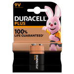 Duracell Alkaline 9V 1pc Battery Plus