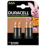 Duracell Rechargeable AAA Batteries 900mah 4pcs
