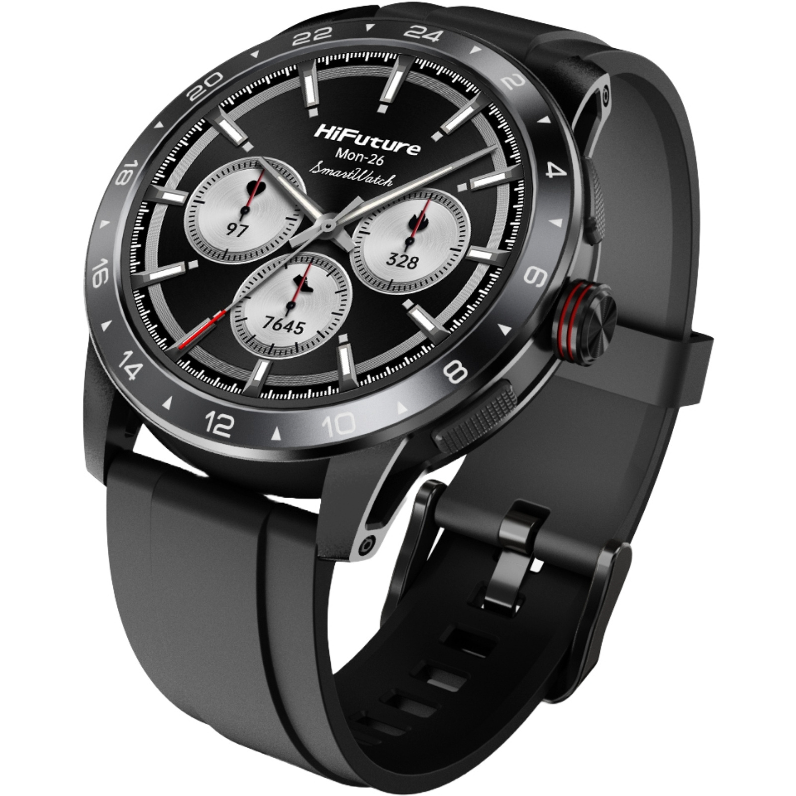 WTHHIF181862__8 HiFuture Lifestyle SmartWatch FLEX 2 Black - Image 1