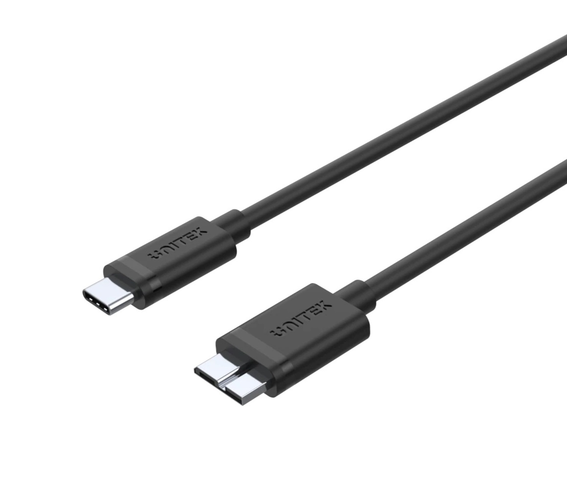 Y-C475BK__P1_1024x1024_2x_1650099669 Unitek UC USB-C 3.0 to Micro-B Cable 1.0m Y-C475BK - Image 1