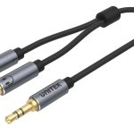 Unitek Y-C956ABK 3.5mm Headphone Splitter Cable 0.2m