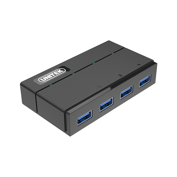 Y-HB03001 Unitek Y-HB03001 USB3.0 4-Port Hub Incl 12VA2A Power Adaptor - Image 1