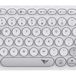 Alcatroz Jellybean AirDock 2 Wireless 2.4G+BT Keyboard Winter White