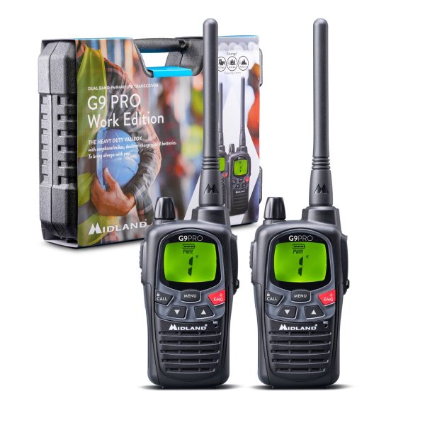 Midland G9 Pro Work Edition Valibox 2xRadios