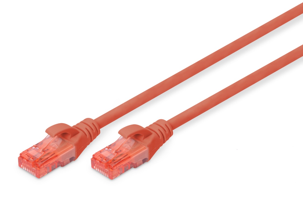 digitus-dk-1617-0025-r__20186 Digitus Ethernet Cable CAT6 Red CU 0.25m - Image 1
