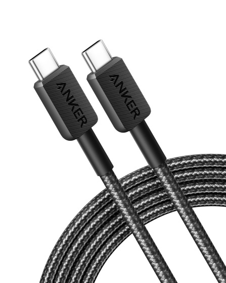 download Anker Mobile Cable 322 USB-C to USB-C Cable 1.8m Braided Black - Image 1