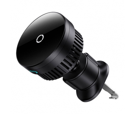 incarcator-auto-wireless-baseus-4-1705492611 Baseus Car Charger Wireless AirVent Magnetic MagPro 15W Black - Image 1
