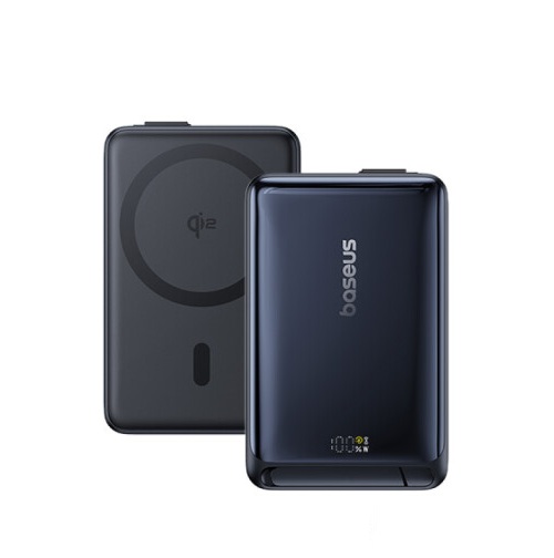 medium_1735131627 Baseus Powerbank Wireless 45W 10000mAh NOMOS Qi2-Stand Black - Image 1