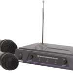 QTX VHF Dual Handheld Wireless Microphone 174.1+175.0MHz 171.817UK