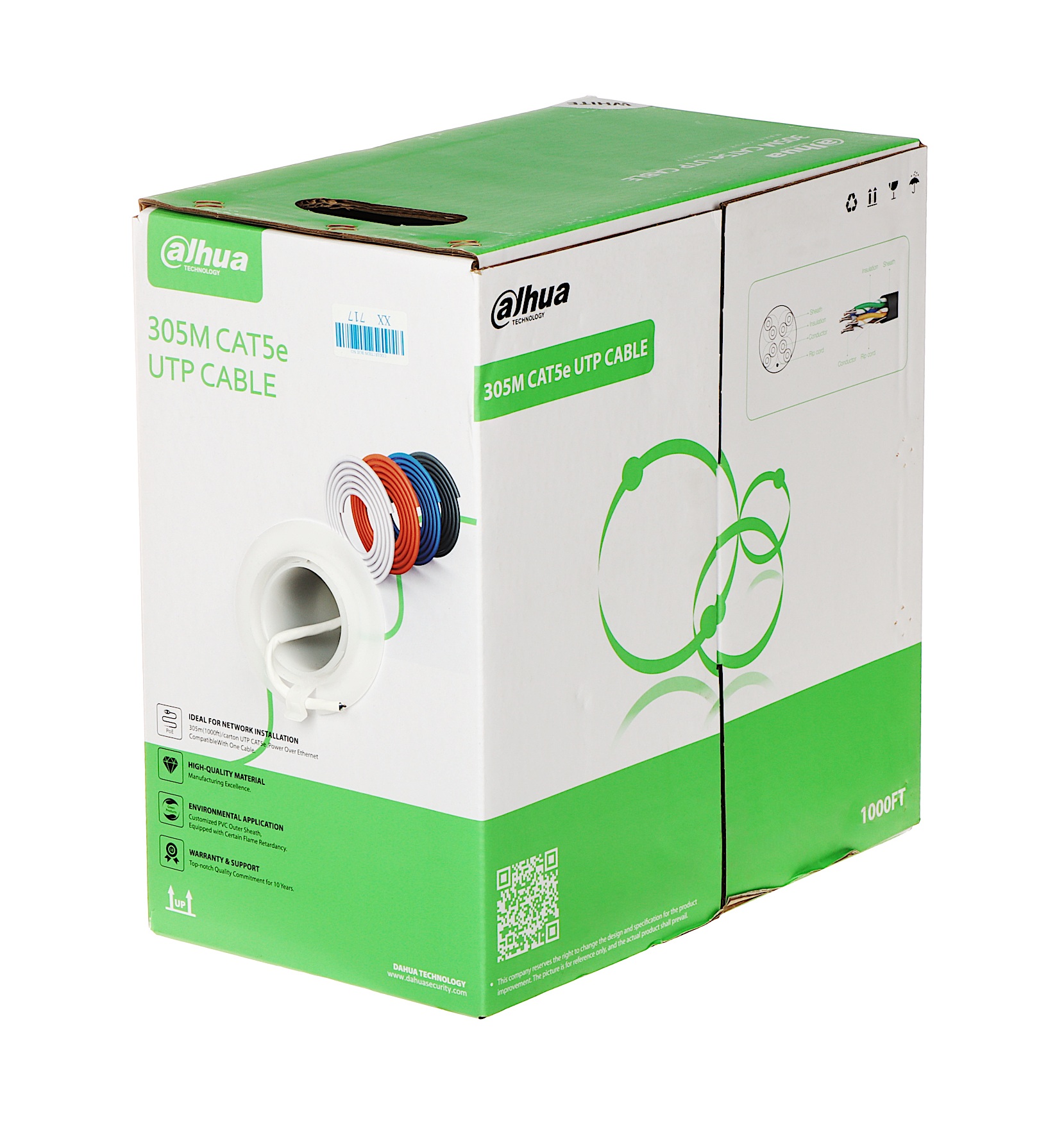 pfm922i-5eun-c_img1_d Dahua CAT5e Cable CCA 305m Orange DH-PFM922I-5EUN-C - Image 1