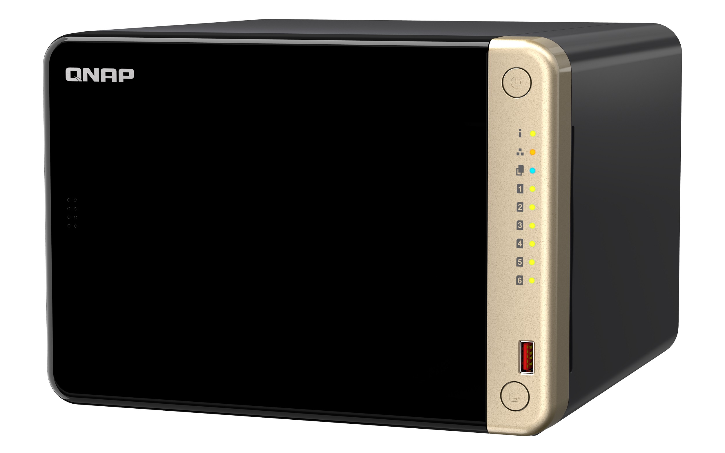 photo_TS-664_right-top5 QNAP NAS 6-Bay Tower Intel Quad-Core, 8GB RAM, PCIe Slot, SSD Caching, Dual 2.5GbE & HDMI 2.0 TS-664 - Image 1