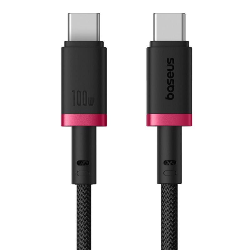 product_6954910 Baseus Cable USB-C to USB-C Dura Braided 1.0m 100W Black+Red - Image 1