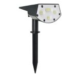 REXER Outdoor Natural White IP65 LED Solar Spotlight with Spike 2000mAh