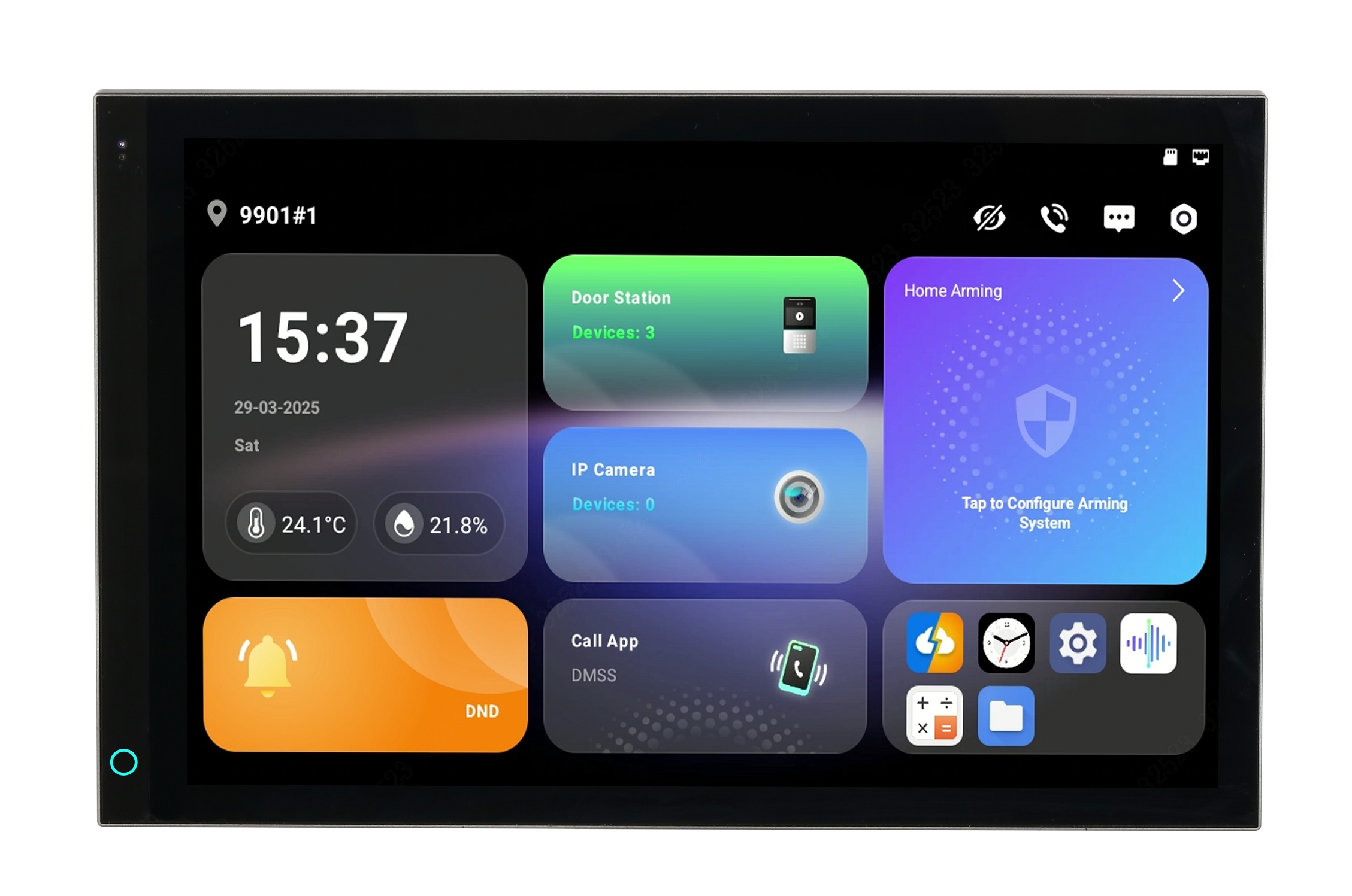scp Dahua VD IP Doorphone Monitor Wireless 10'' Android With Temperature-Humidity Sensor SCP3044A-BZ - Image 1