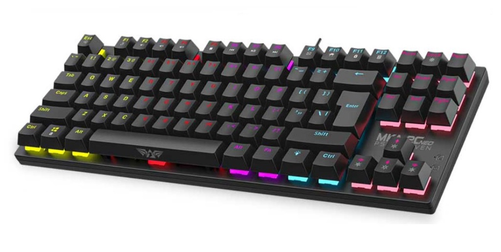 sg-11134201-22120-15pdpzc7stkv7825 Armaggeddon MKA-2C Neo Black Mechanical Gaming Keyboard 87 Brown Keys - Image 1