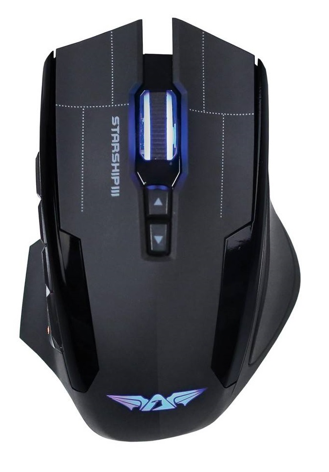 starship-1 Armaggeddon Starship 3 Soviets Pro-Gaming Mouse 10000CPI Macros RGB Adj.Weight - Image 1