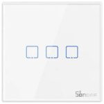 Sonoff T2EU3C-RF Smart Wall Touch Switch White (433MHz remote controller )