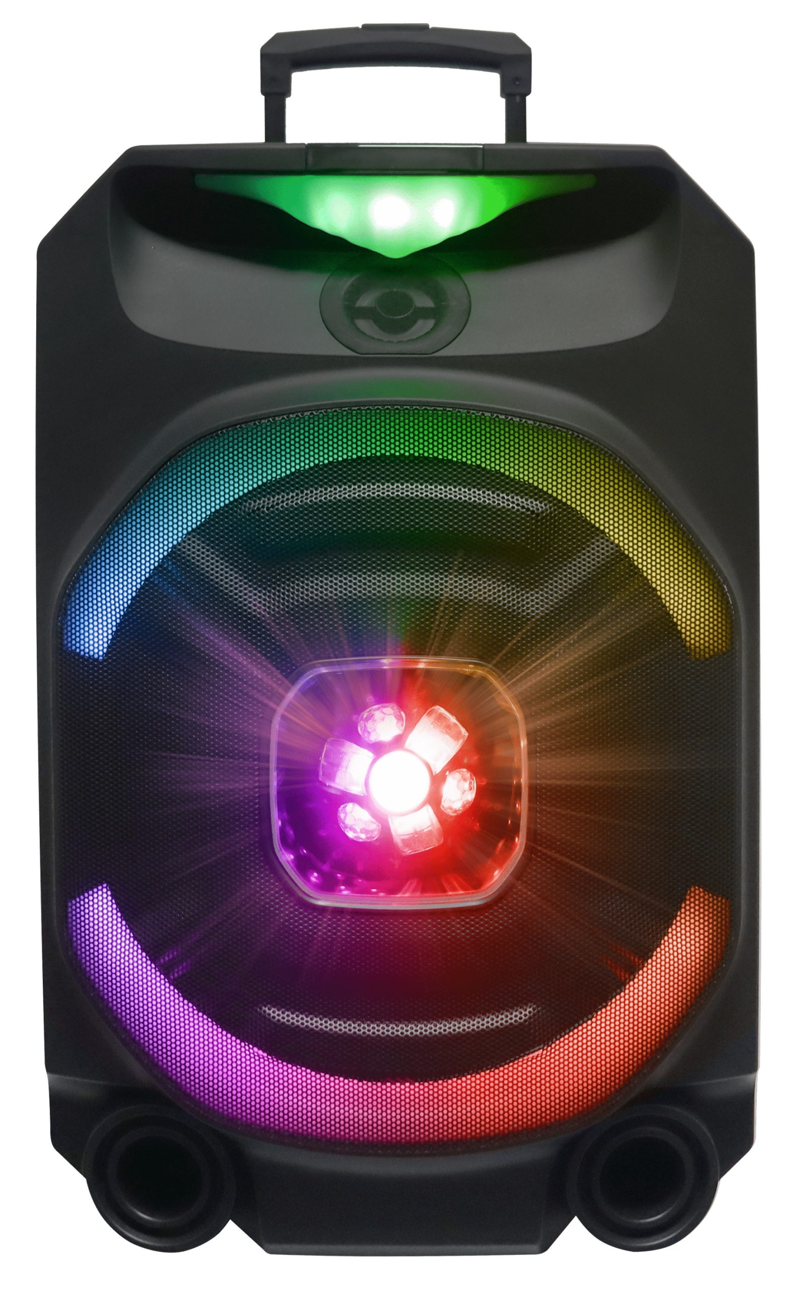 test123 N-Gear FLASH1550 15'' Portable Karaoke Disco Speaker with Wireless Mic BT USB & LED Effects - Image 1