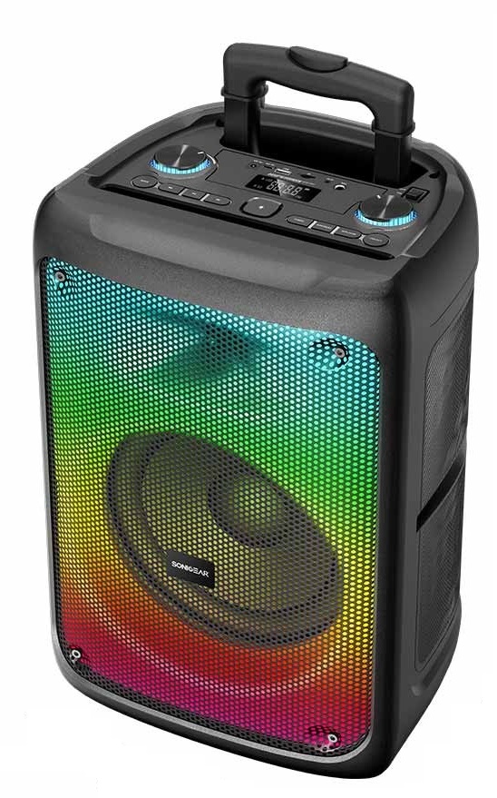 thnhffddfbdgdhtrhtrhthr SonicGear Portable Karaoke Speaker 12'' 110W TWS BT/USB 2x Mics HYPERBOX 1200 Pro - Image 1