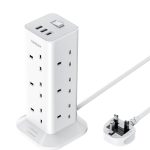 Tessan 12 Gang Extension 3 USB 2m 13A TPS04-UK-C