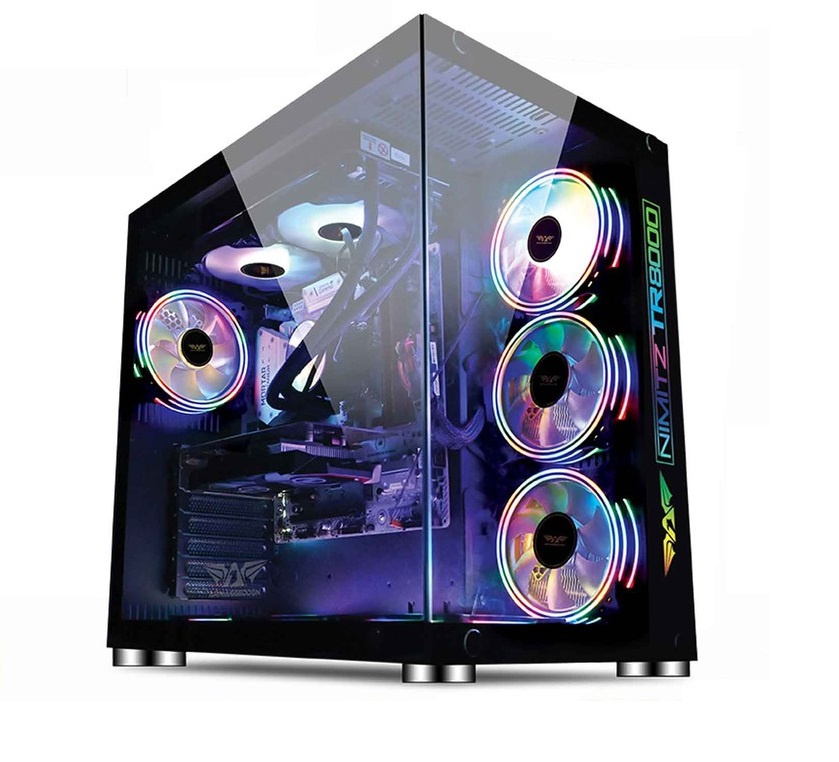 tr8000-1 Armaggeddon NIMITZ TR 8000 ATX Gaming Case Black - Image 1