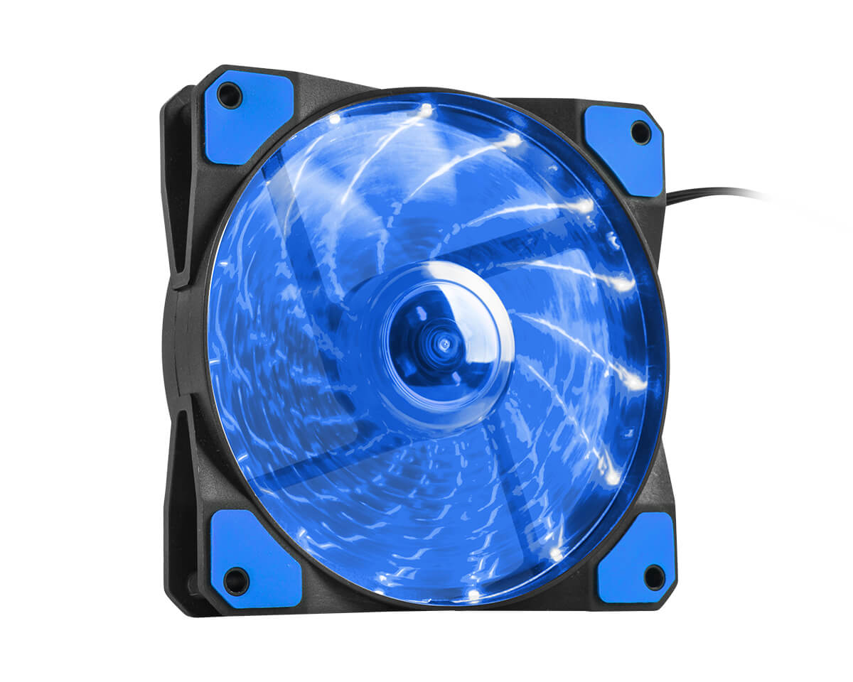 trust_hydrion_120_led_pc_flakt_bla Genesis NGF-1167 Case/CPU Fan Blue - Image 1