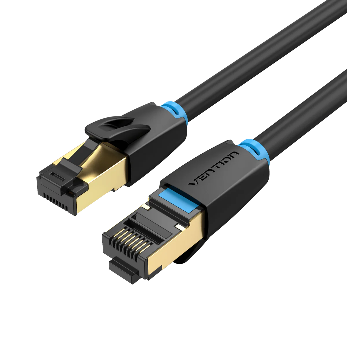 vention-cat-8-sftp-patch-cable-33606103990438__1___1__1725539661 Vention NETWORK Cable CAT8 SFTP 3.0m Black IKABI - Image 1