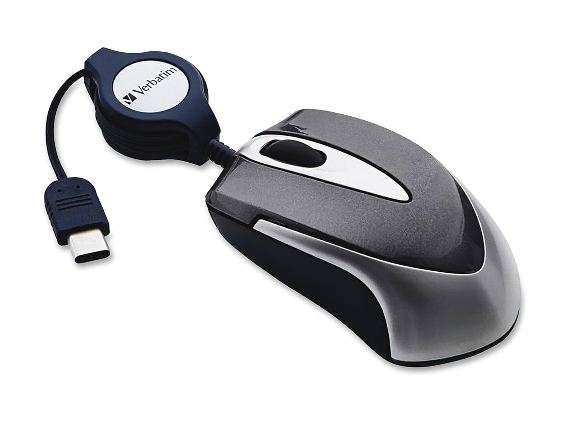 verbatim-mini-optical-mouse Verbatim GO MINI Wired Optical Travel Mouse Black - Image 1