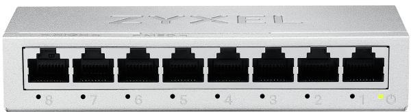 Zyxel Switch Gigabit Ethernet 8-Port Metal with QoS UK Plug GS-108BV5