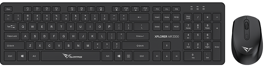 1-main_1775717434 Alcatroz Keyboard & Mouse Wireless Xplorer AIR 3300 Black - Image 1