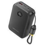 Vention MA Powerbank 20000mAh 22.5W Built-in USBC Lanyard + Display Black FKBB0-C