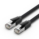Vention NETWORK Cable CAT8 SFTP Braided 2.0m Black-Nickel IKOBH