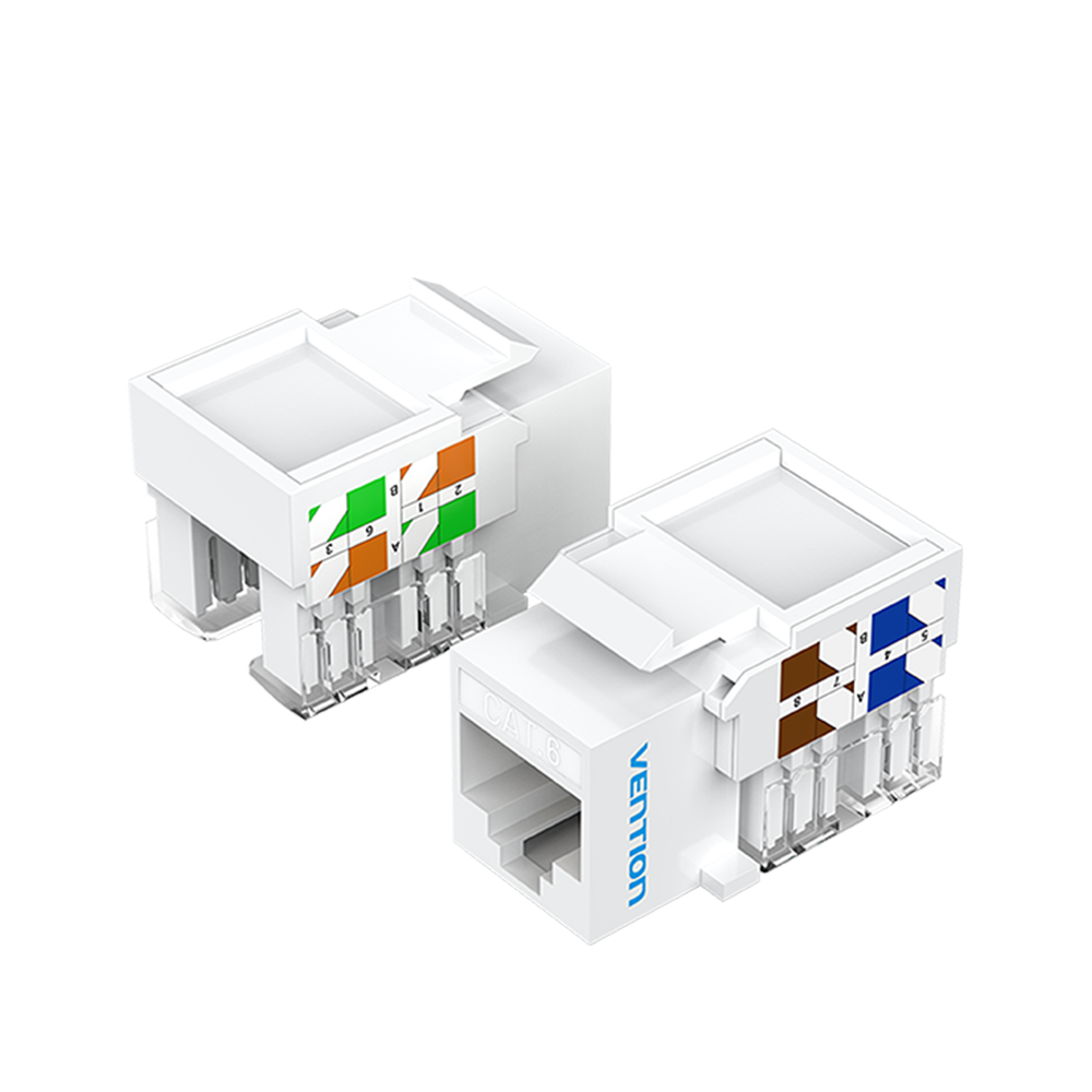 1-main_1776662597 Vention NETWORK Keystone Jack CAT6 UTP White IRFW0 - Image 1