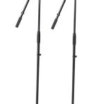 Chord Microphone Stand w/Adjust Boom Arm (Set of 2 + Carry Case) 181.061UK