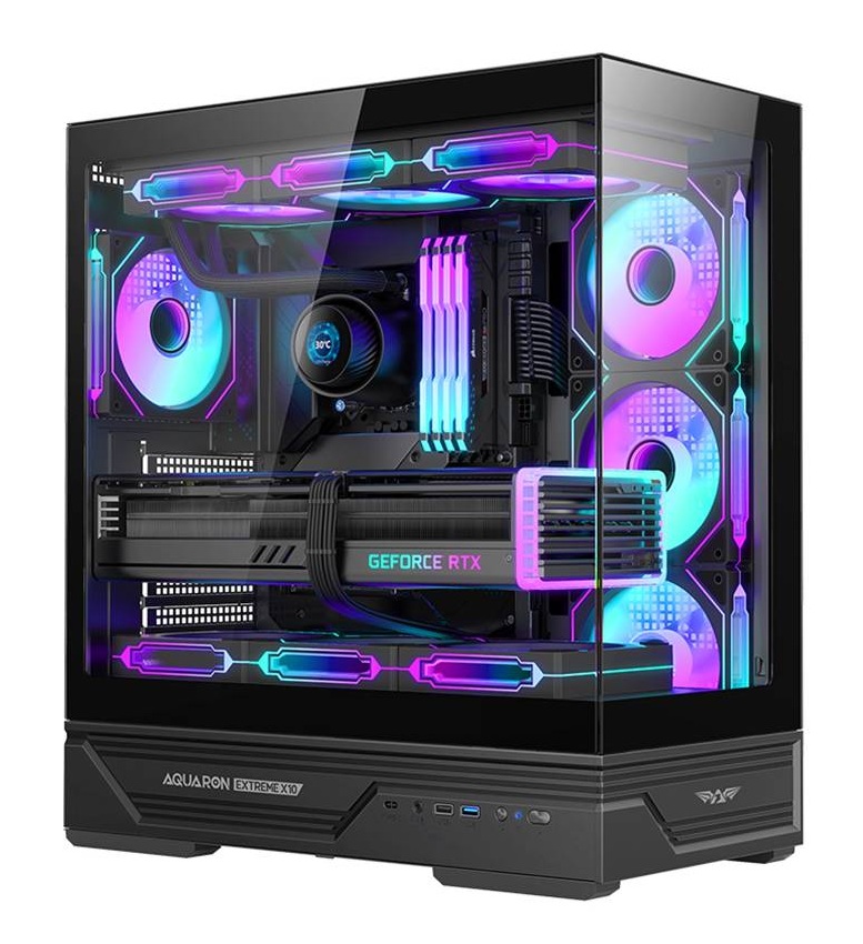 1_-_main_1775725894 Armaggeddon Gaming Case ATX AQUARON XTREME X10 With 10x ARGB Fans - Image 1