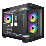 Armaggeddon Gaming Case ATX AQUARON X-Curve GiGa 10 E X10 With 10x ARGB Fans Black