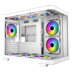 Armaggeddon Gaming Case ATX AQUARON X-Curve GiGa 10 E X10 With 10x ARGB Fans White