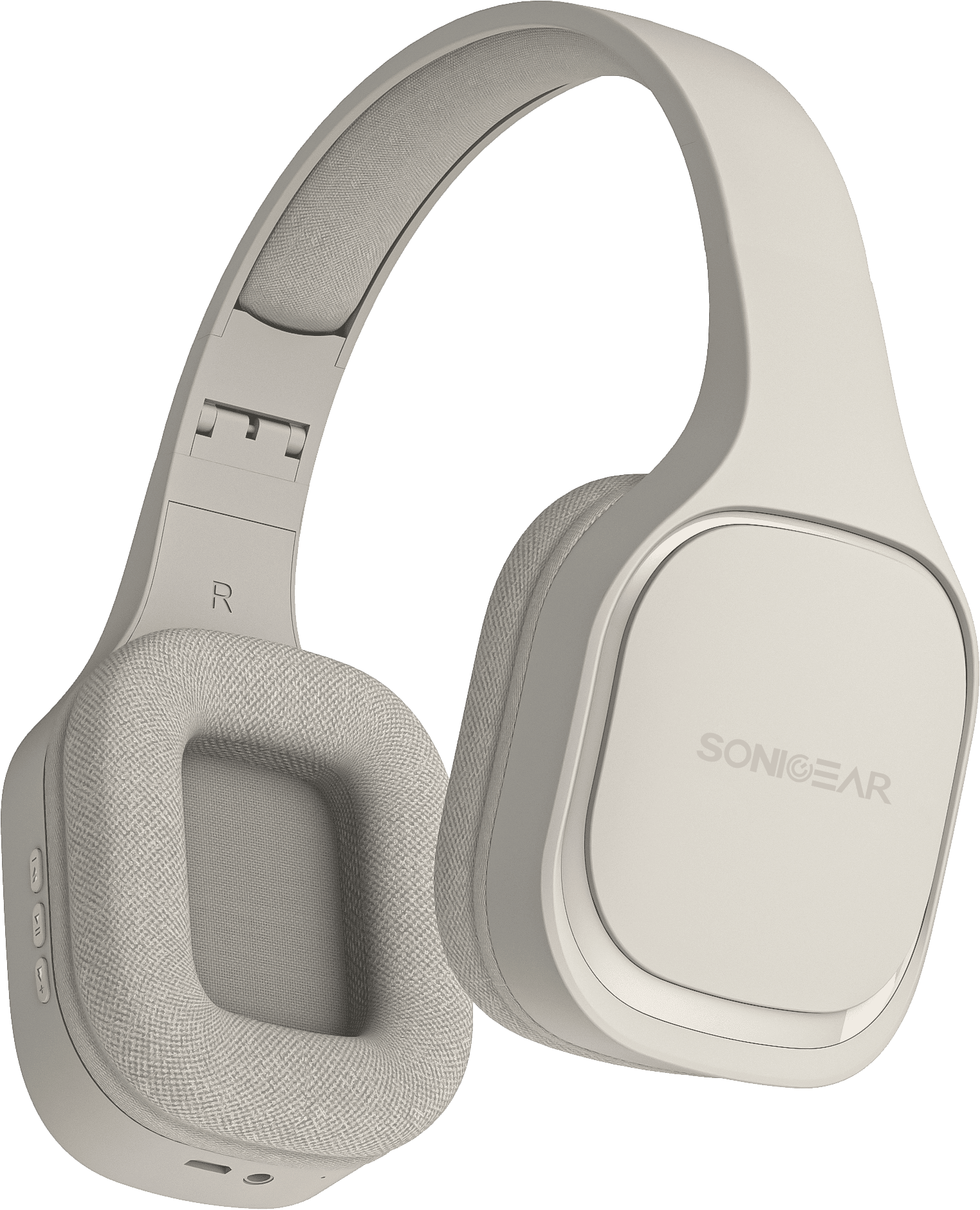 1_-_main_1775740250 SonicGear Headphones Bluetooth Fabric + Foldable AIRPHONE 7 Chalk Grey - Image 1