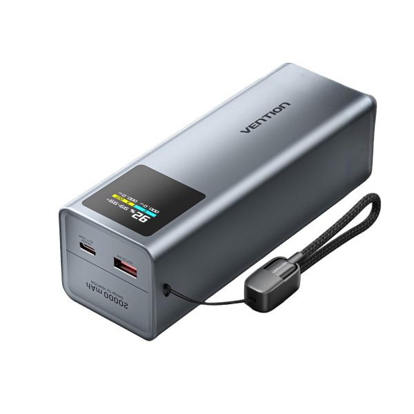 Vention MA Powerbank 20000mAh 100W 2xUSB-C 1xUSB-A TFT Display +100W Cable FKCH0