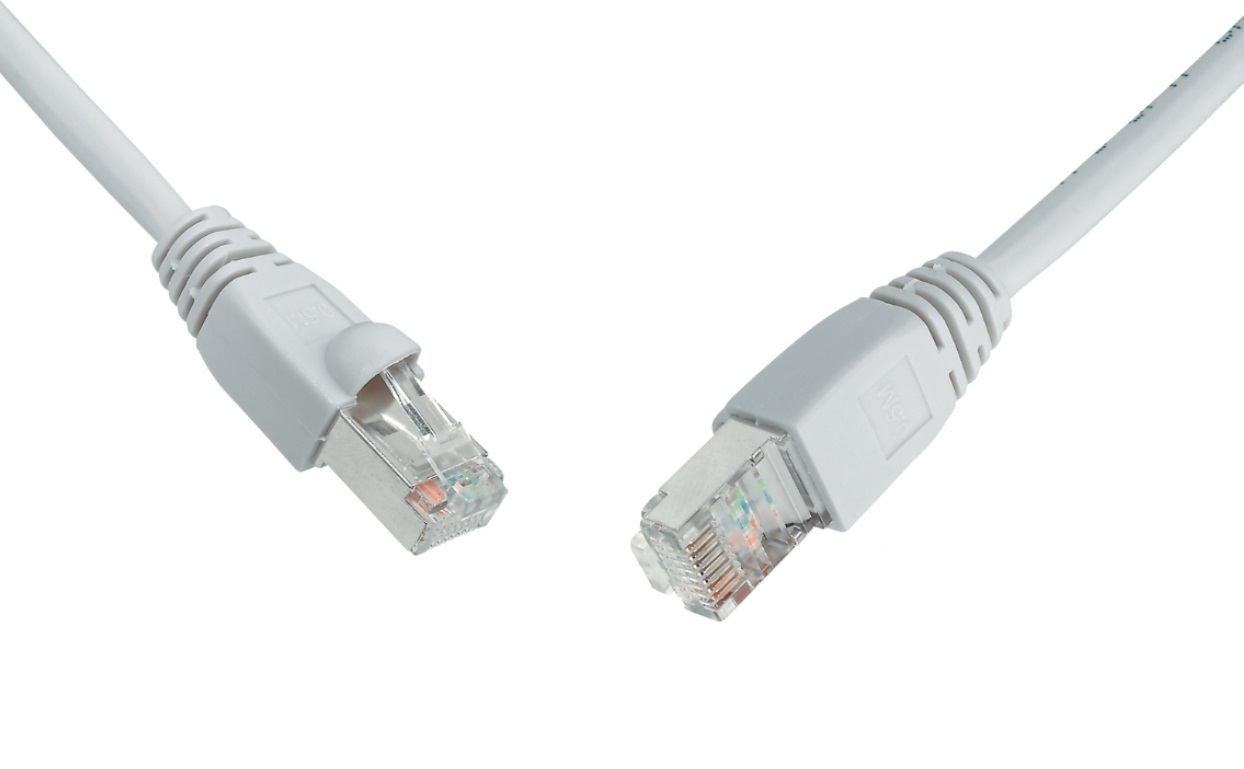 1_1673077858 Solarix Ethernet Patch Cord CAT6a SFTP CU 0.5m Grey - Image 1