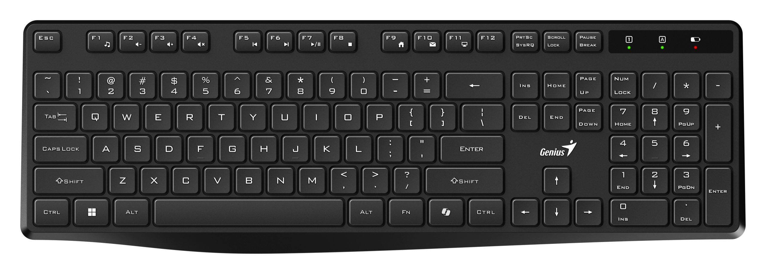 1_1768553397 Genius Keyboard Wireless AI Silent & Low Profile KB-7200 English - Image 1