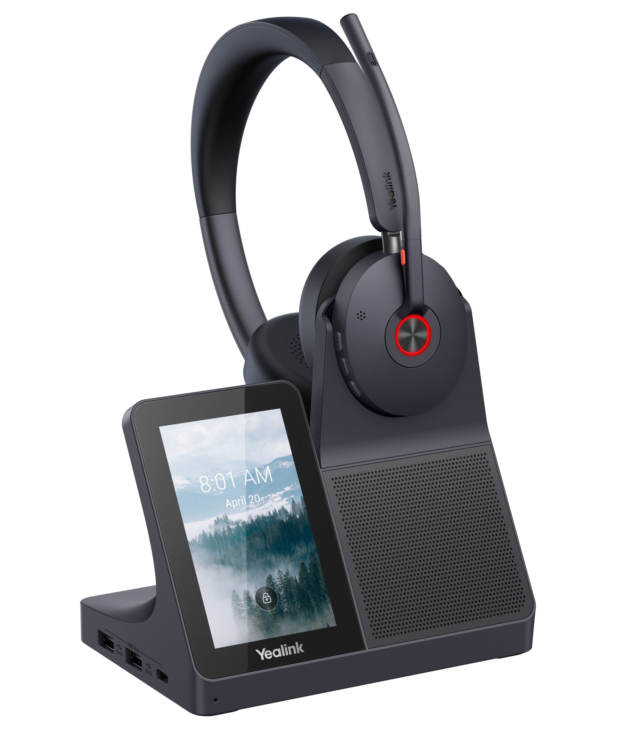 1_1769001571 Yealink Headset Wireless Dual-Mode DECT/Bluetooth 4-Mic NC with ANC & Basestation WH68 Workstation Teams - Image 1