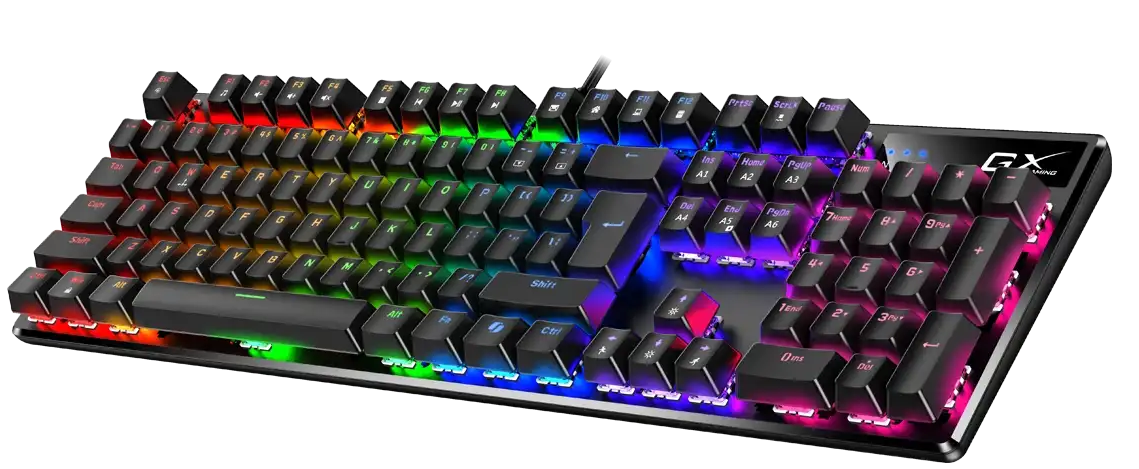 1_1769154229 Genius Gaming Keyboard Mechanical Full Size Backlit Brown Switches K12 - Image 1