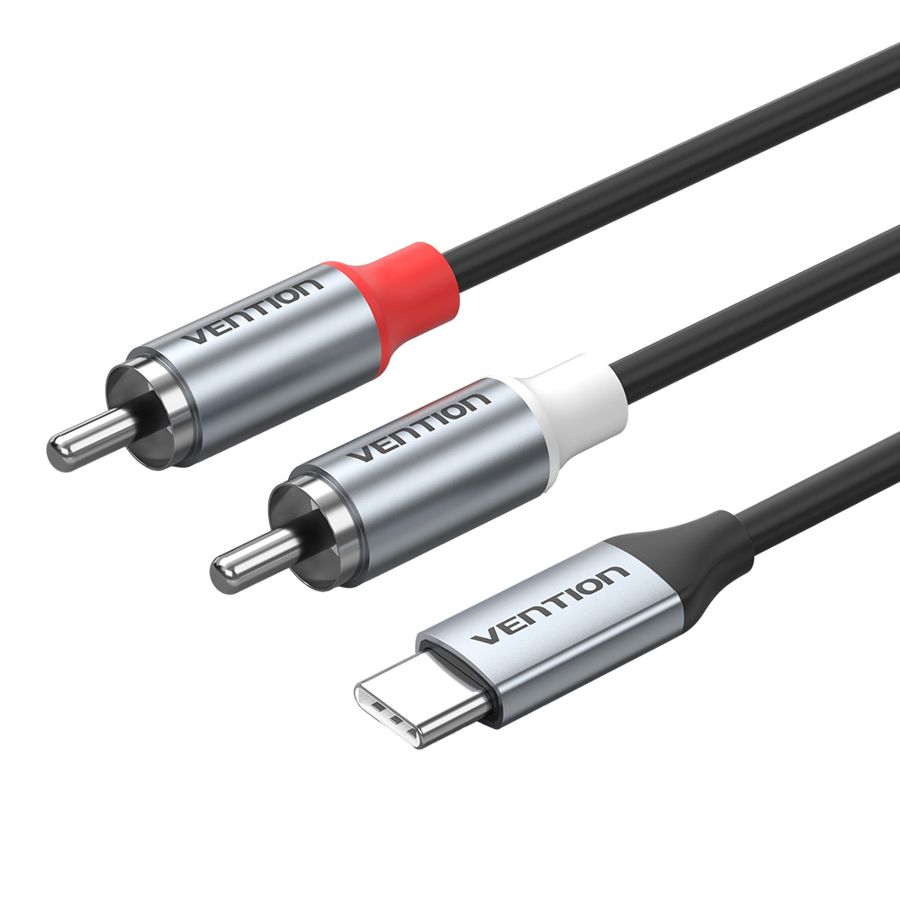 1_1770036890 Vention AUDIO CONVERTER USB-C to 2RCA Male Cable 2.0m BIKHH - Image 1